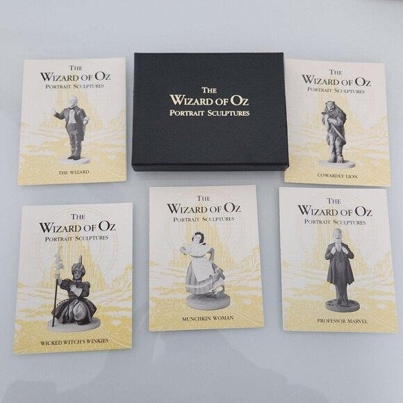 Franklin Mint Wizard of Oz 19 COA BOOKLETS CARDS Sculptures BOX Vintage 80s Rare - Picture 10 of 16